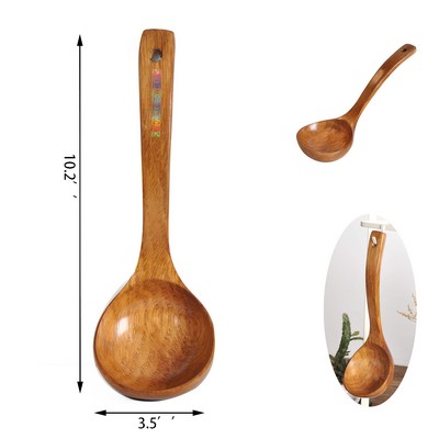 Wooden Long Handle Spoon