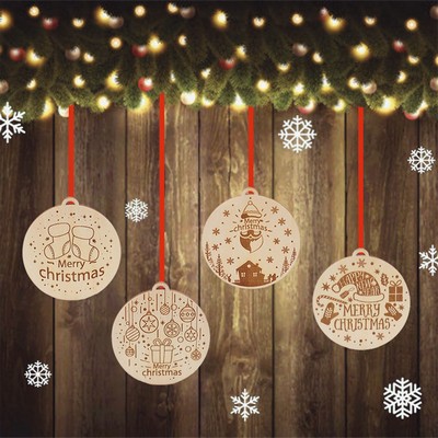 2.5" Blank Hardwood Ornaments