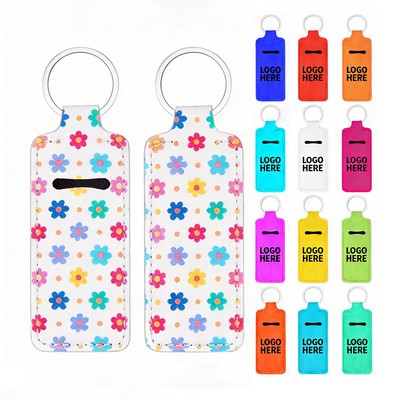 Neoprene Lip Balm Holder w/Ring