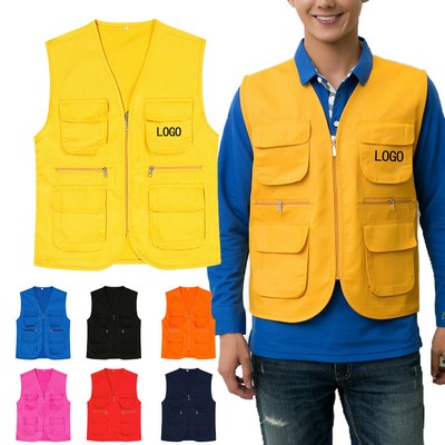 Multi-Pocket Custom Work Vest