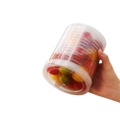 Double Layer Drainage Fruit Salad Cup, Oatmeal Yogurt Breakfast Cup, Portable Leakproof Dessert Cup