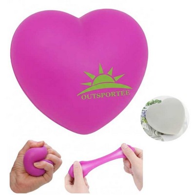 Heart Shaped Stress Ball Squishy Anxiety Squeeze Toy