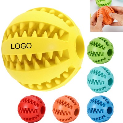 Durable Natural Rubber Dog Treat Dispensing Ball