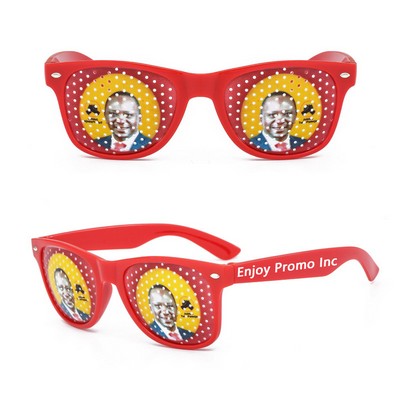 Colorful Pinhole Sticker Sunglasses- Novelty for Parties