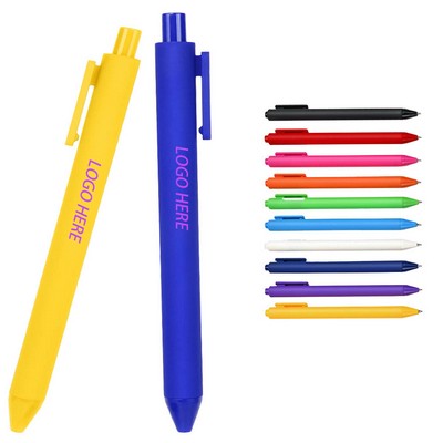 Soft Rubberized Touch Retractable Gel Pen