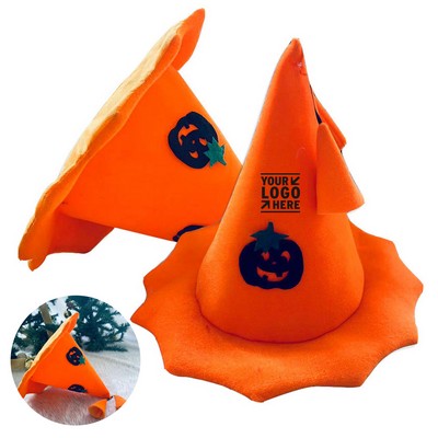 Adult Halloween Pumpkin Witch Hat