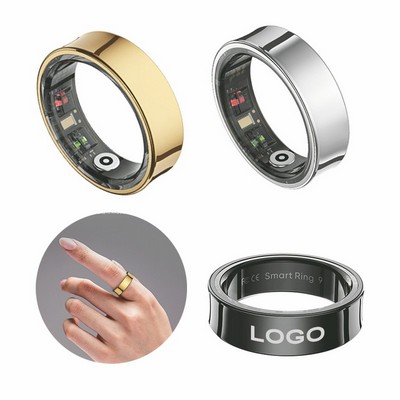 Smart Health Monitoring Ring With Charging Case