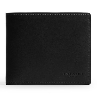 Coach Mens Full Grain Leather 3-IN-1 Wallet
