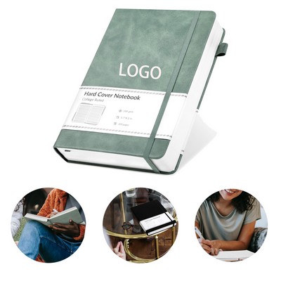 Custom Journal A5 Hardcover Leather Lined 320 Pages 100GSM