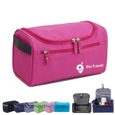 Waterproof Oxford Fabric Toiletry Bag with Dry Wet Separation