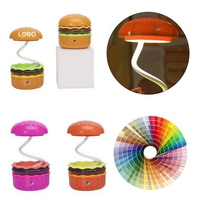 Hamburger Table Lamps with Adjustable Neck