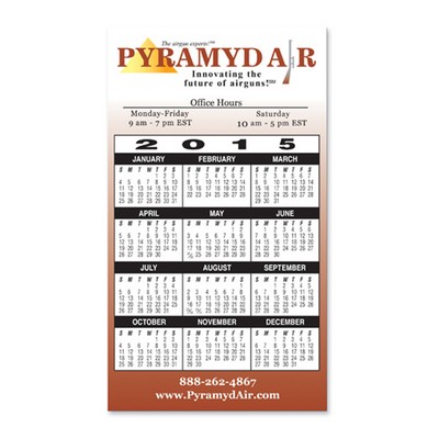 Calendar Rectangle Magnet - Full Color