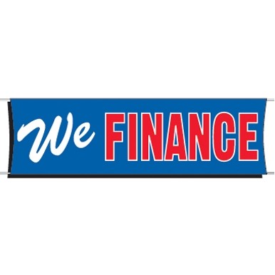 Heavy-Duty Giant Scrim Banner (We Finance) (3' x 10')