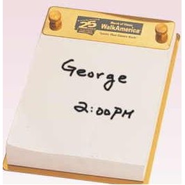 Brass Lacquer Coated Memo Pad - ON SALE, LIMITED STOCK