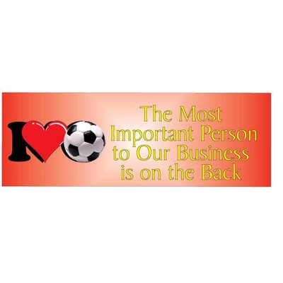 I Love Soccer Panoramic Photo Hand Mirror (1 5/8"x4 5/8")