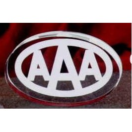 Oval Acrylic Paperweight (4"x3"x3/4")