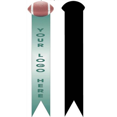 Football Bookmark w/ Black Back