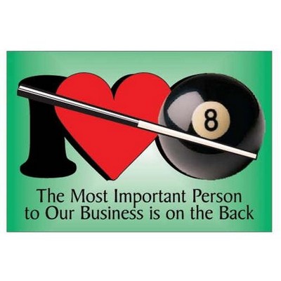 I Love Pool Photo Hand Mirror (2"x3")