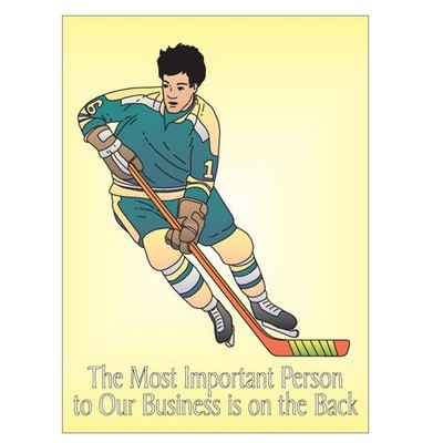 Hockey Player Rectangle Photo Hand Mirror (2½"x3½")