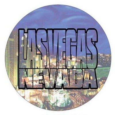 Las Vegas City Scape Photo Hand Mirror (2½" Diameter)