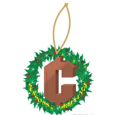 Cent Sign Gift Shop Wreath Ornament w/ Mirrored Back (12 Square Inch)