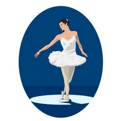 Ballerina Maxi Magnet (6 Square Inch)