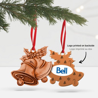 2" x 1½" Classic Bells Ornament