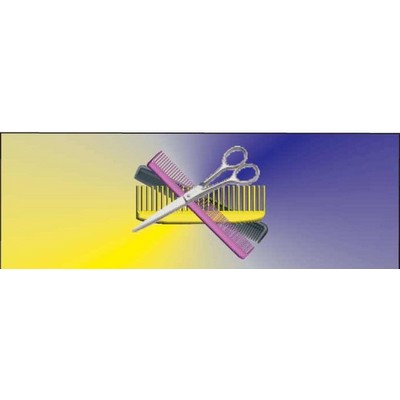 Beautician Combo Panoramic Badge w/ Bar Pin