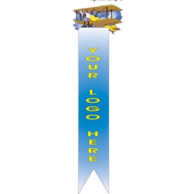 Yellow Bi-Plane Bookmark w/ Black Back