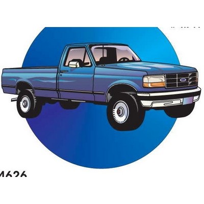 Blue Pick Up Acrylic Coaster w/Felt Back