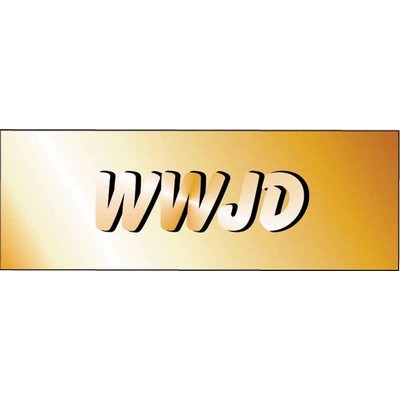 WWJD Panoramic Badge w/ Bar Pin