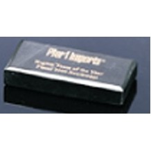 Black Rectangle Marble Paperweight (2"x4.5")