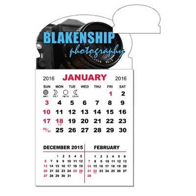 3-Month Adhesive Mini Calendar Pad w/Oval Top
