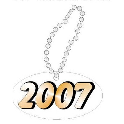 School Year Promotional Key Chain w/ Black Back (10 Square Inch)