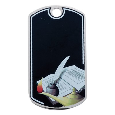 Lamp of Learning Dog Tag