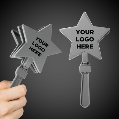 7 1/2" Silver Star Hand Clapper