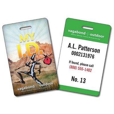 Plastic UV-Coated (1S) I.D./Wallet Card with Punch - 3.375x2.125 - 10 pt.