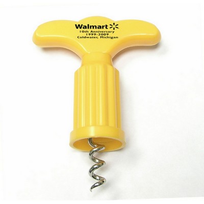 Plastic Wine Bottle Corkscrew/Opener (3 Week Production)
