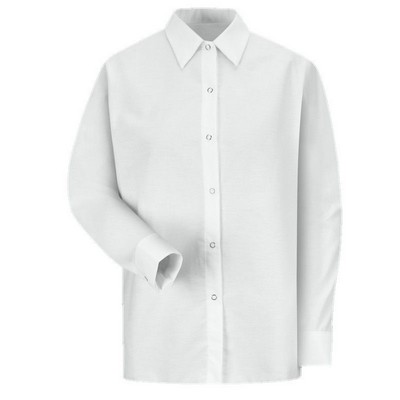 Red Kap™ Women's Long Sleeve Work Shirt - White
