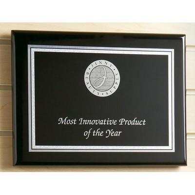 Black Piano Finish Award Plaque (9"x12")