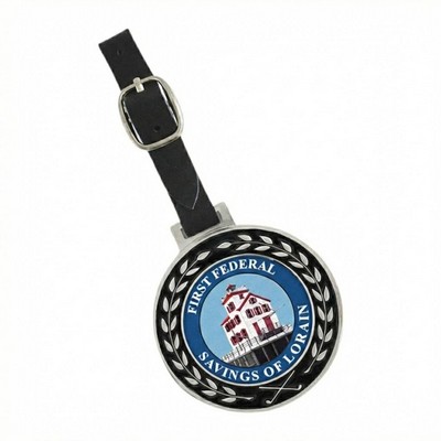 2.5" ColorQuick Bag Tag Nickel Plate