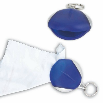 PVC Key Chain w/Microfiber Cloth