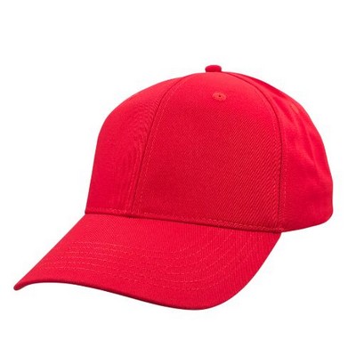 Big Size Red Structured Adjustable Cap 2XL - 4XL