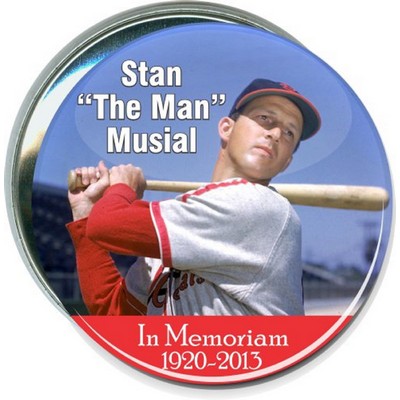 Baseball - Stan "The Man" Musial, In Memoriam - 3'' Round Button