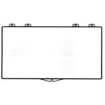 Rigid Clear Hinged Plastic Box (6 3/4"x3 1/2"x1")