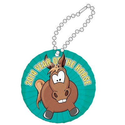 2014 Year of the Horse Promotional Key Chain w/ Black Back (4 Square Inch)