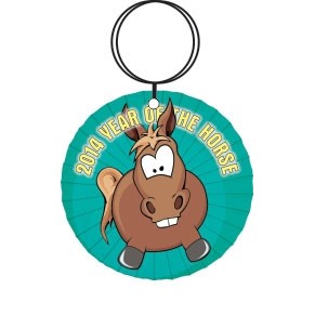 2014 Year of the Horse Promotional Key Chain w/ Black Back (10 Square Inch)