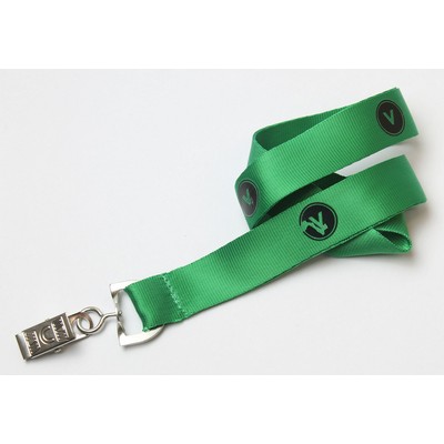5/8" Green Nylon Lanyard (15 Mil)