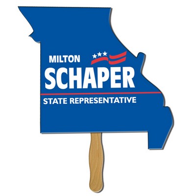Missouri State Hand Fan Full Color (1 Side)