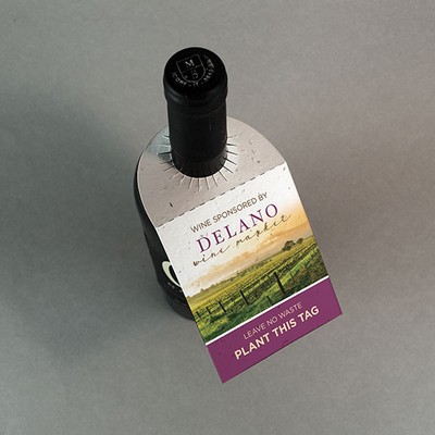 Single-Sided Plantable Wine Bottle Neck Tags